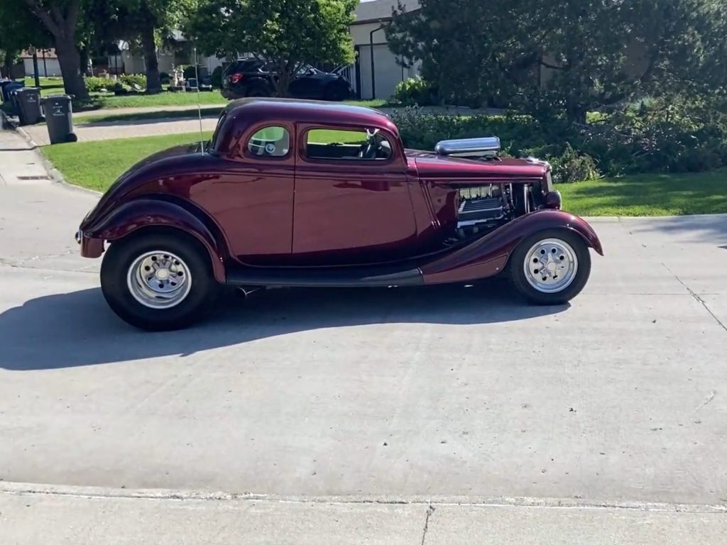 Ted Kennedy 1934 Ford 5 window Coupe